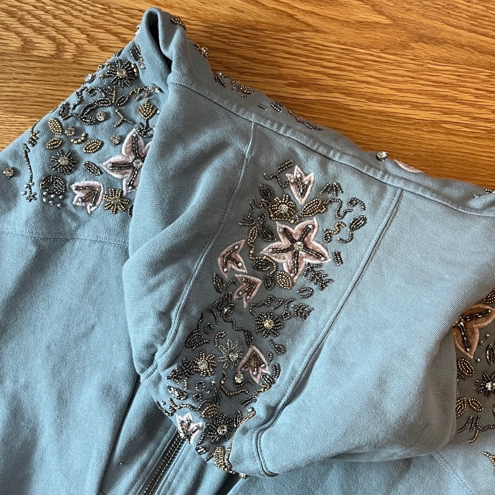 Free People Glitter Oversized Hoodie Size Medium NWT - Picture 17 of 17